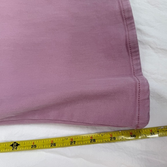 Anthropologie Pilcro High-Rise Wide-Leg Trouser Jeans Pink Size 26 - Picture 14 of 16